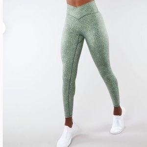 Buffbunny succulent green siren leggings